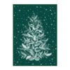 Christmas 4 Ft. X 6 Ft. Green Feather Christmas Tree Area Rug