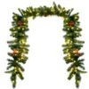 9 Ft. Pre-lit Artificial Christmas Garland Decoration Indoor Outdoor W/LED Lights Timer 11 9 Ft. Pre-lit Artificial Christmas Garland Decoration Indoor Outdoor W/LED Lights Timer -Northlight Shop gymax christmas garland gym05966 64 1000