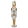 37 In. Gold And Silver Christmas Nutcracker -Northlight Shop haute decor christmas figurines dcgd0010 64 1000