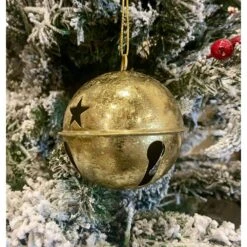 3.35 In. Gold Foil Metal Jingle Bell Christmas Ornament (6-Pack) 5 3.35 In. Gold Foil Metal Jingle Bell Christmas Ornament (6-Pack) -Northlight Shop haute decor christmas ornament sets b850686 31 1000