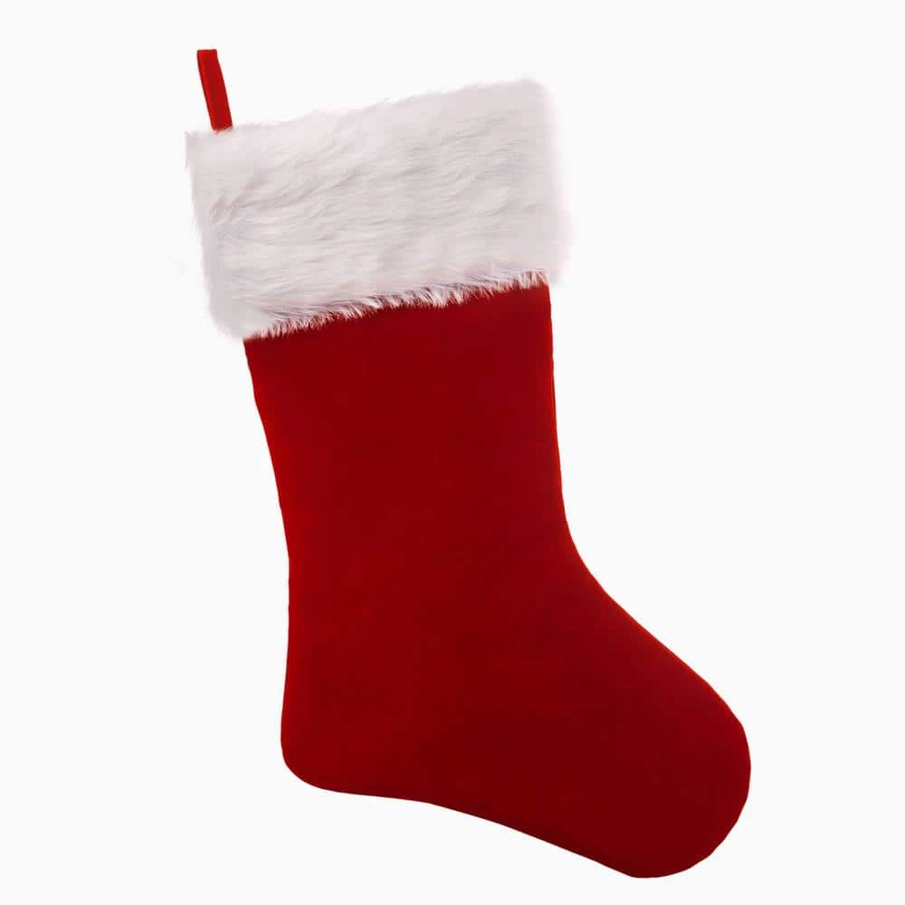 HangRight 18.7 In. Red And White Polyester Premium Stocking (2-Pack) 1 HangRight 18.7 In. Red And White Polyester Premium Stocking (2-Pack)