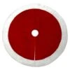 54 In. Burgundy Velvet Fabric Christmas Tree Skirt -Northlight Shop haute decor christmas tree skirts dcts0001 64 1000