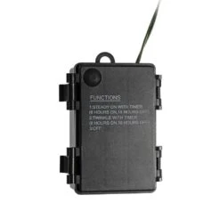 24 In. Green Battery Operated Prelit LED Cashmere Artificial Christmas Wreath With Pinecones -Northlight Shop haute decor christmas wreaths dcwr2410 4f 1000