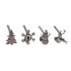 Oil-Rubbed Bronze MantleClip Stocking Holder With Assorted Holiday Icons (4-Pack) 13 Oil-Rubbed Bronze MantleClip Stocking Holder With Assorted Holiday Icons (4-Pack) -Northlight Shop haute decor stocking holders bta1411 64 1000