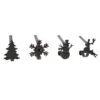 Original MantleClip 3 In. Black Stocking Holder 4-Pack With Assorted Holiday Icons 11 Original MantleClip 3 In. Black Stocking Holder 4-Pack With Assorted Holiday Icons -Northlight Shop haute decor stocking holders bta1480 64 1000