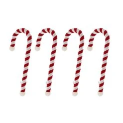 9 In. Candy Cane Large Version Stocking Holder (4-Pack)