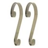6 In. Antique Brass Stocking Scrolls Holders (2-Pack) -Northlight Shop haute decor stocking holders ss0205 64 1000