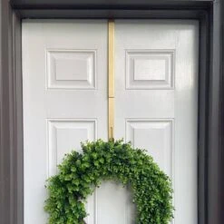 Adapt 15.75 In. Textured Gold Metal Adjustable Wreath Hanger -Northlight Shop haute decor wreath hangers awh312 1f 1000