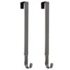 15.75 In. Brushed Nickel Metal Adjustable Wreath Hanger (2-Pack)
