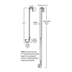 15.75 In. Matte Brown Metal Adjustable Wreath Hanger (2-Pack) 7 15.75 In. Matte Brown Metal Adjustable Wreath Hanger (2-Pack) -Northlight Shop haute decor wreath hangers awh3207 4f 1000