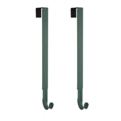 15.75 In. Green Metal Adjustable Wreath Hanger (2-Pack)