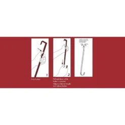 15.75 In. Red Metal Adjustable Wreath Hanger (2-Pack) -Northlight Shop haute decor wreath hangers awh3211 1f 1000