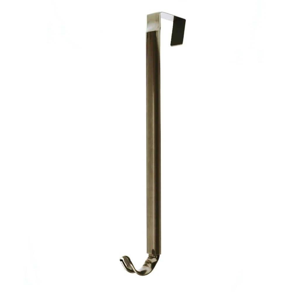 Adapt Premium 16 In. Antique Brass Metal Adjustable Wreath Hanger 1 Adapt Premium 16 In. Antique Brass Metal Adjustable Wreath Hanger