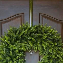 Adapt Premium 16 In. Antique Brass Metal Adjustable Wreath Hanger 12 Adapt Premium 16 In. Antique Brass Metal Adjustable Wreath Hanger -Northlight Shop haute decor wreath hangers awh504 fa 1000