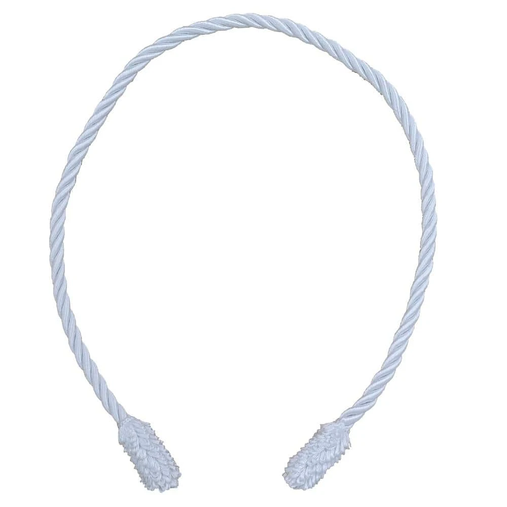 20 In. Artificial White Decorative Garland Ties 1 20 In. Artificial White Decorative Garland Ties