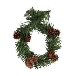 18 In. Artificial Garland Ties Noble Pine With Pine Cones (20-Pack)