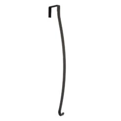 16.5 In. Matte Black Metal High Profile Wreath Hanger