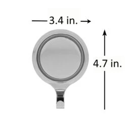 4.7 In. Artificial Silver Attract Pinch-Free Magnetic Wreath Hanger (2-Pack) -Northlight Shop haute decor wreath hangers mpf0201 1f 1000