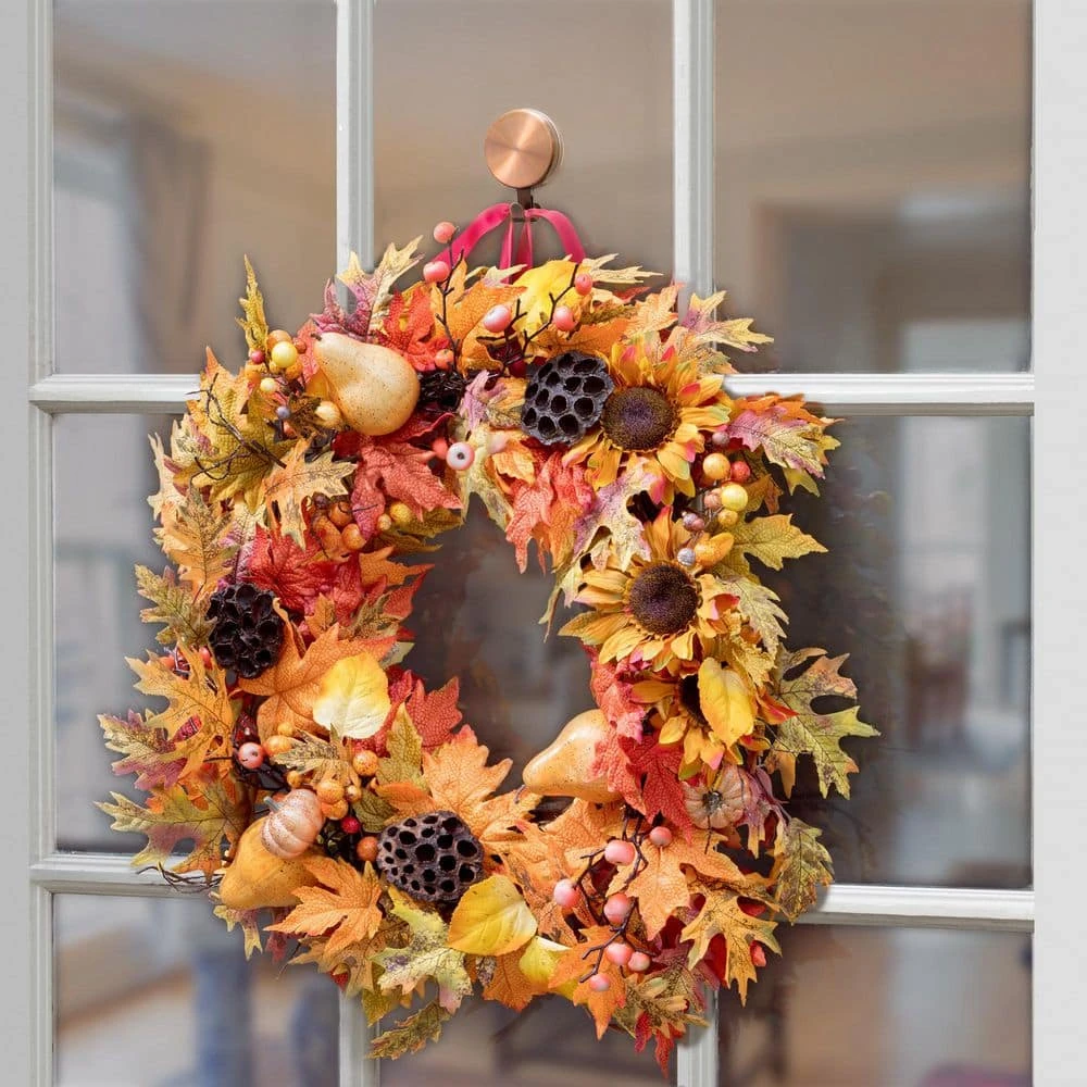 3.75 In. Artificial Brushed Copper Attract Magnetic Wreath Hanger (2-pack) 2 3.75 In. Artificial Brushed Copper Attract Magnetic Wreath Hanger (2-pack) - Image 2