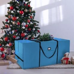 Blue Christmas Extra Large Tree Storage Bag 9 Ft. -Northlight Shop hearth harbor christmas tree storage hhhs04 31 1000