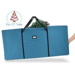 Blue Christmas Extra Large Tree Storage Bag 9 Ft. -Northlight Shop hearth harbor christmas tree storage hhhs04 4f 1000