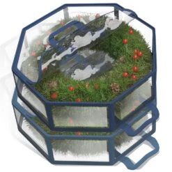 30 In. Blue PVC Wreath Storage Container-2-Pack -Northlight Shop hearth harbor wreath storage hhh2s13 30 44 1000