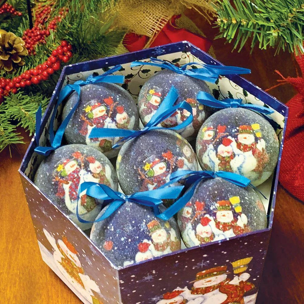 Winter Wonderland Snowman Christmas Tree Ornaments In Decorative Box (Set Of 14) 5 Winter Wonderland Snowman Christmas Tree Ornaments In Decorative Box (Set Of 14) - Image 5