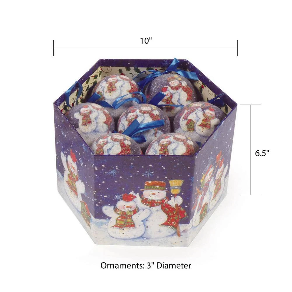 Winter Wonderland Snowman Christmas Tree Ornaments In Decorative Box (Set Of 14) 3 Winter Wonderland Snowman Christmas Tree Ornaments In Decorative Box (Set Of 14) - Image 3