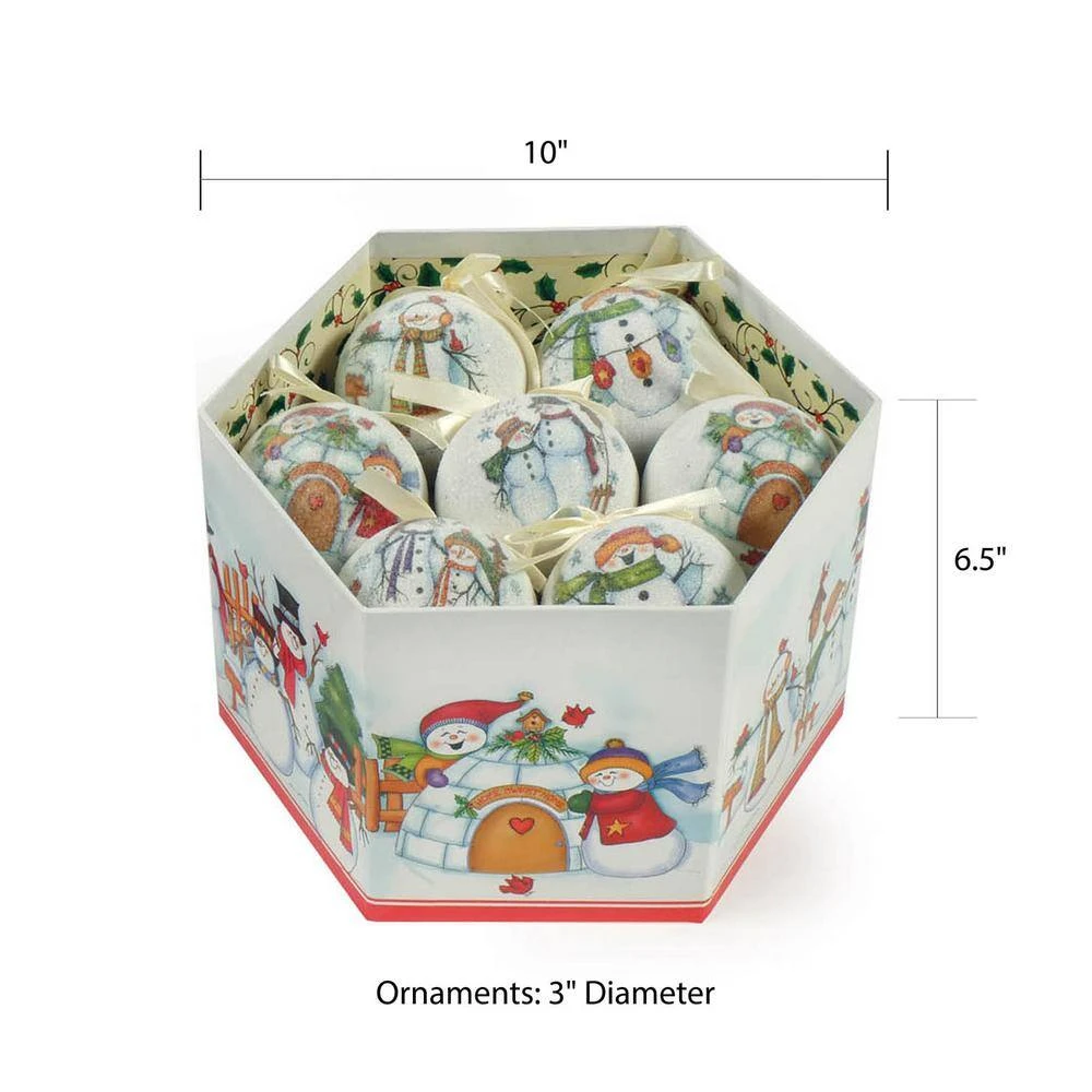 Let It Snow Christmas Tree Ornaments In Decorative Box (Set Of 14) 3 Let It Snow Christmas Tree Ornaments In Decorative Box (Set Of 14) - Image 3