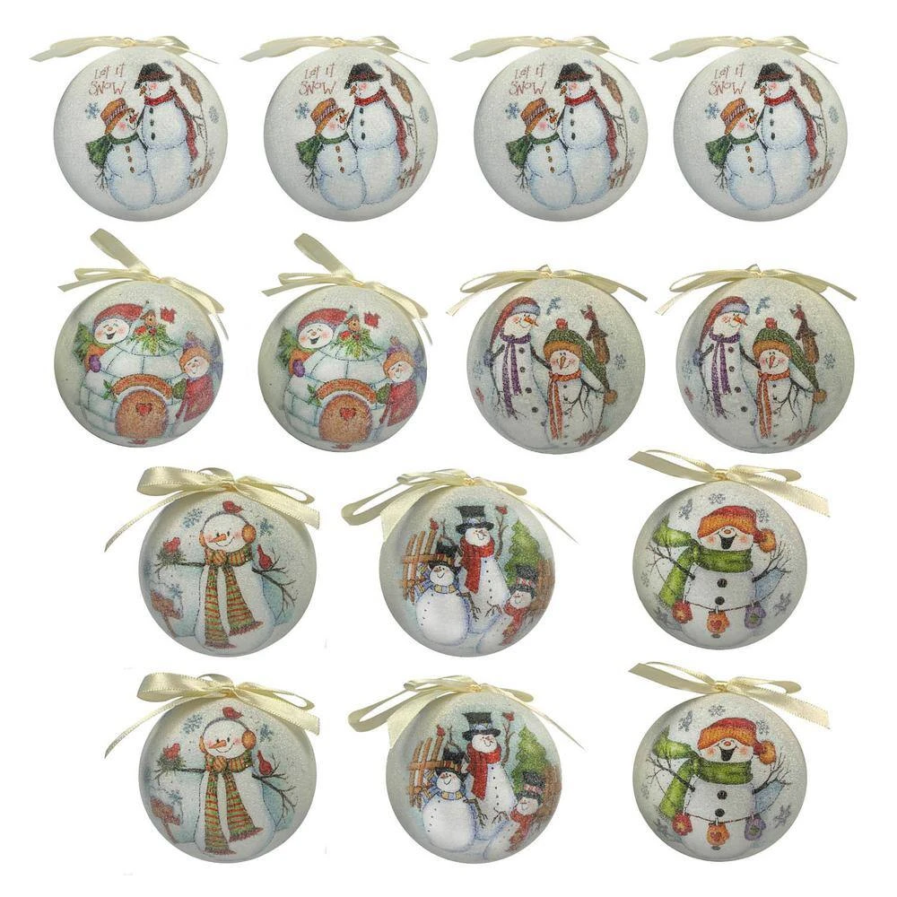 Let It Snow Christmas Tree Ornaments In Decorative Box (Set Of 14) 7 Let It Snow Christmas Tree Ornaments In Decorative Box (Set Of 14) - Image 7
