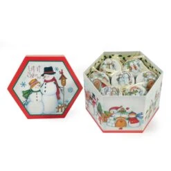 Let It Snow Christmas Tree Ornaments In Decorative Box (Set Of 14) 12 Let It Snow Christmas Tree Ornaments In Decorative Box (Set Of 14) -Northlight Shop hemsly inc christmas ornament sets 10224 fa 1000