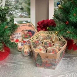 Warm And Cozy Snowman Shatterproof Ball Christmas Ornaments (14-Pack)