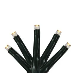 200 Warm White Multi-Function LED M5 Mini Christmas Lights-20.5 Ft. Black Wire -Northlight Shop hofert s christmas string lights 33655109 4f 1000