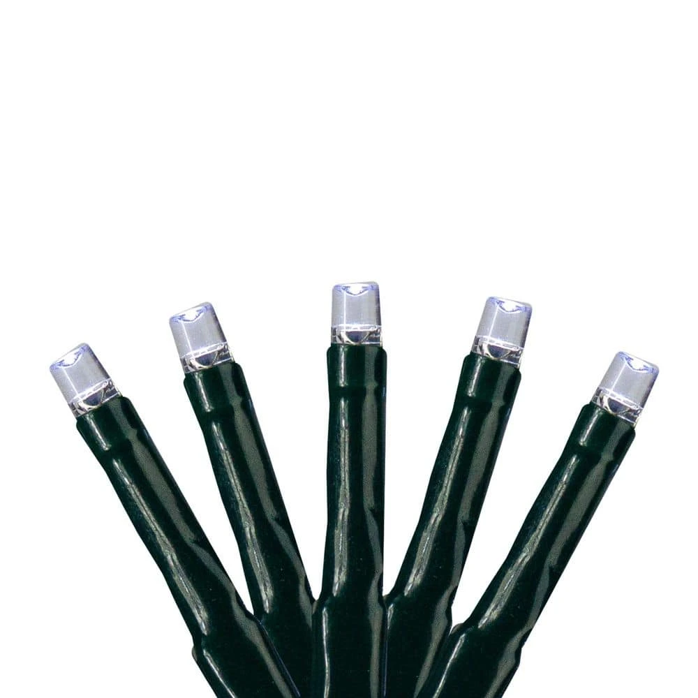 200 Pure White Multi-Function LED M5 Mini Christmas Lights-20.5 Ft Green Wire 1 200 Pure White Multi-Function LED M5 Mini Christmas Lights-20.5 Ft Green Wire