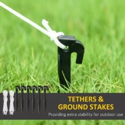 HOMCOM 6.97 Ft. H X 4.43 Ft. W Christmas Inflatables Snowman With Street Light Blow-Up Outdoor LED -Northlight Shop homcom christmas inflatables 844 713v81wt 76 1000