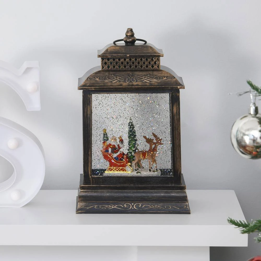 HOMCOM 10 .5 In. Snow Globe WaterLantern 10 HOMCOM 10 .5 In. Snow Globe WaterLantern - Image 10