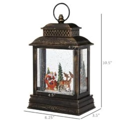 HOMCOM 10 .5 In. Snow Globe WaterLantern 14 HOMCOM 10 .5 In. Snow Globe WaterLantern -Northlight Shop homcom christmas wall decorations 830 269 4f 1000
