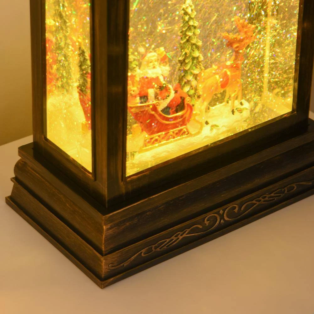 HOMCOM 10 .5 In. Snow Globe WaterLantern 3 HOMCOM 10 .5 In. Snow Globe WaterLantern - Image 3