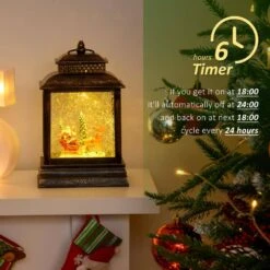 HOMCOM 10 .5 In. Snow Globe WaterLantern 17 HOMCOM 10 .5 In. Snow Globe WaterLantern -Northlight Shop homcom christmas wall decorations 830 269 fa 1000