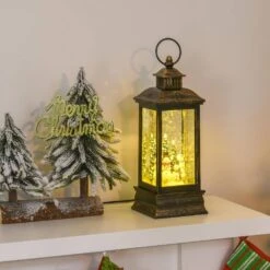 HOMCOM 10 .75 In. Christmas Snow Globe Water Lantern 19 HOMCOM 10 .75 In. Christmas Snow Globe Water Lantern -Northlight Shop homcom christmas wall decorations 830 270 31 1000