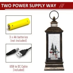 HOMCOM 10 .75 In. Christmas Snow Globe Water Lantern 16 HOMCOM 10 .75 In. Christmas Snow Globe Water Lantern -Northlight Shop homcom christmas wall decorations 830 270 44 1000