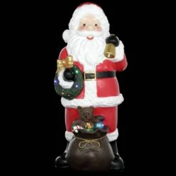 Home Accents Holiday 36 In. H Christmas Santa With Wreath And LED Lights 9 Home Accents Holiday 36 In. H Christmas Santa With Wreath And LED Lights -Northlight Shop home accents holiday christmas figurines nx4163r 40 1000