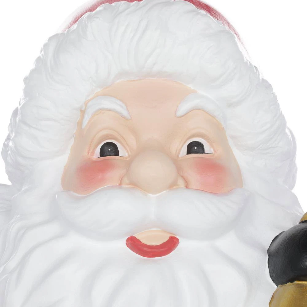 Home Accents Holiday 36 In. H Christmas Santa With Wreath And LED Lights 6 Home Accents Holiday 36 In. H Christmas Santa With Wreath And LED Lights - Image 6