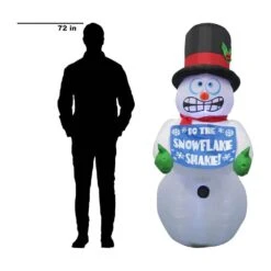 Home Accents Holiday 6 Ft. Pre-Lit Life Size Airblown Inflatable Shivering Snowman -Northlight Shop home accents holiday christmas inflatables 114382 40 1000