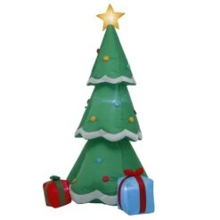 Home Accents Holiday 6.50 Ft. Pre-Lit Life Size Airblown Inflatable Christmas Tree With Presents -Northlight Shop home accents holiday christmas inflatables 115314 1f 1000