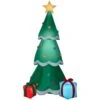 Home Accents Holiday 6.50 Ft. Pre-Lit Life Size Airblown Inflatable Christmas Tree With Presents