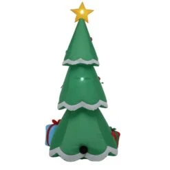 Home Accents Holiday 6.50 Ft. Pre-Lit Life Size Airblown Inflatable Christmas Tree With Presents -Northlight Shop home accents holiday christmas inflatables 115314 fa 1000