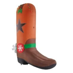 Home Accents Holiday 11 Ft Giant-Sized LED Inflatable Cowboy Boot -Northlight Shop home accents holiday christmas inflatables 118012 40 1000