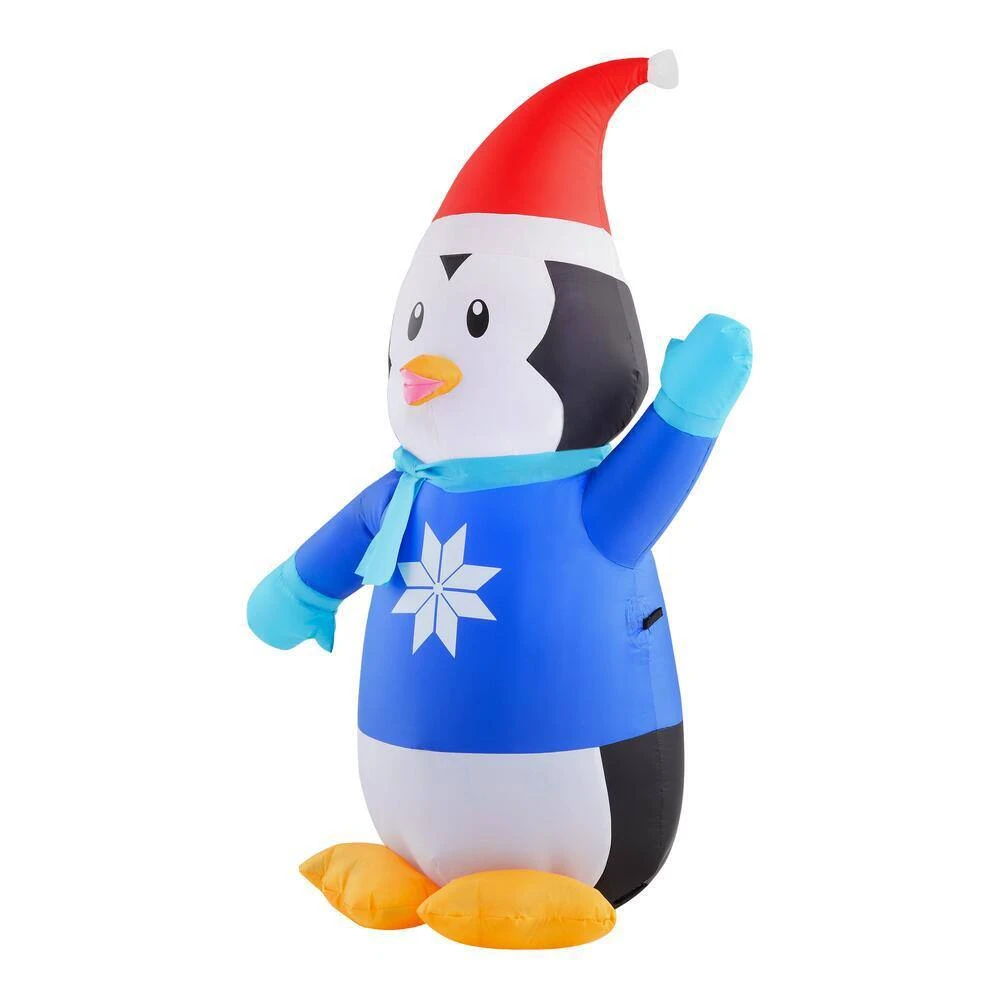Home Accents Holiday 3.5 Ft Pre-Lit LED Inflatable Outdoor Penguin In Sweater 3 Home Accents Holiday 3.5 Ft Pre-Lit LED Inflatable Outdoor Penguin In Sweater - Image 3