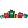 Home Accents Holiday 9 Ft. Inflatable Airblown Presents Collection Scene -Northlight Shop home accents holiday christmas inflatables 87677 64 1000